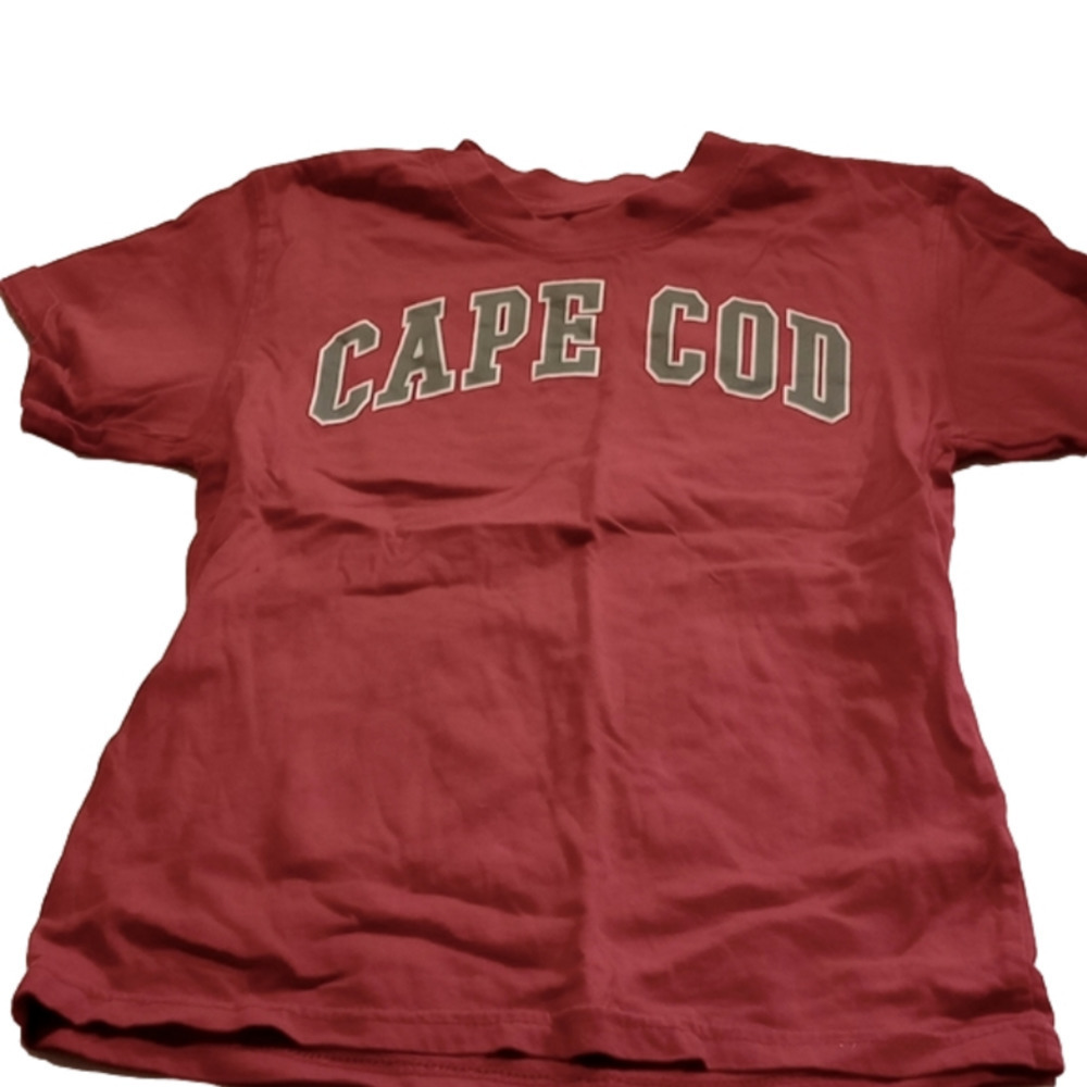 NWOT Cuffys kids Cape cod, MA short sleeve shirt, size small (7/8), red
